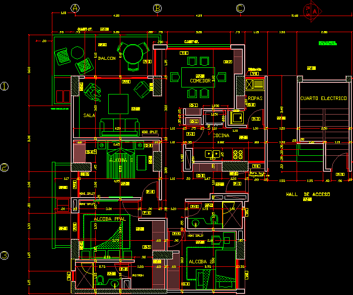 Departemento de edificio multifamiliar