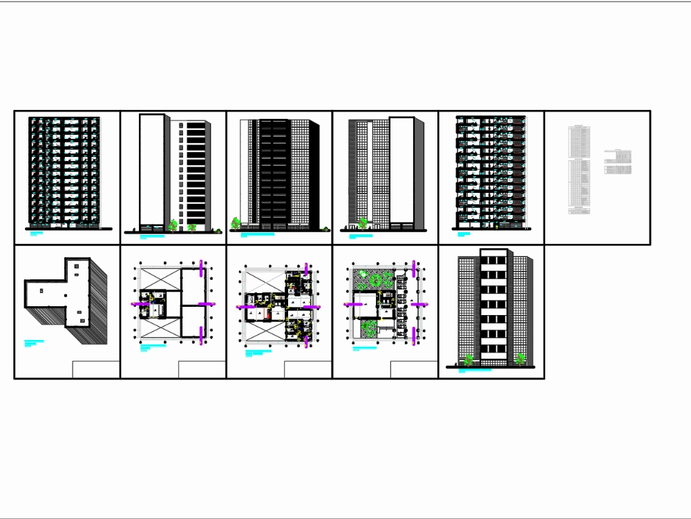 Planos Complejos de Edificio Multifamiliar 7 Planos Complejos de Edificio Multifamiliar