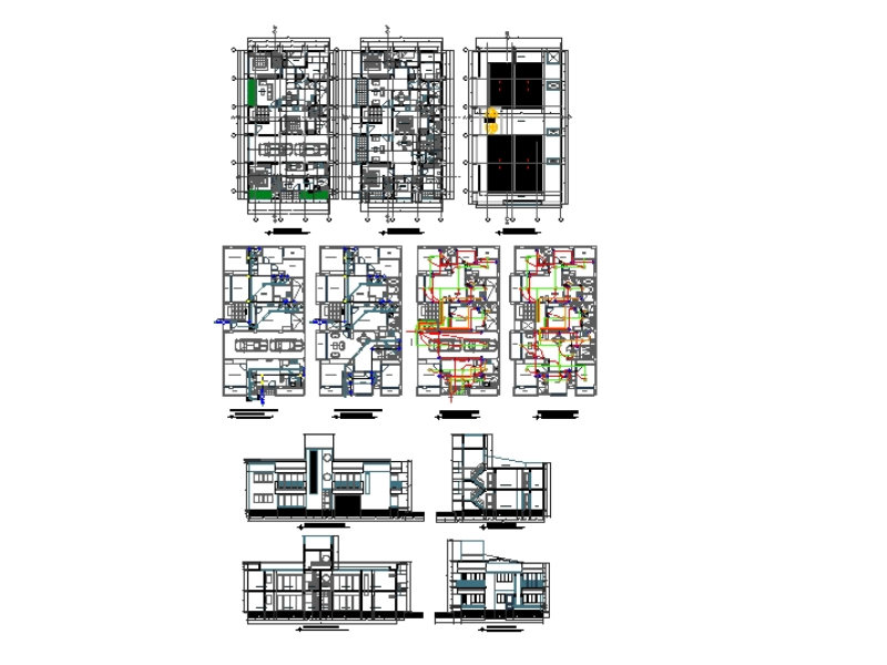 Planos de Vivienda Multifamiliar en Detalle