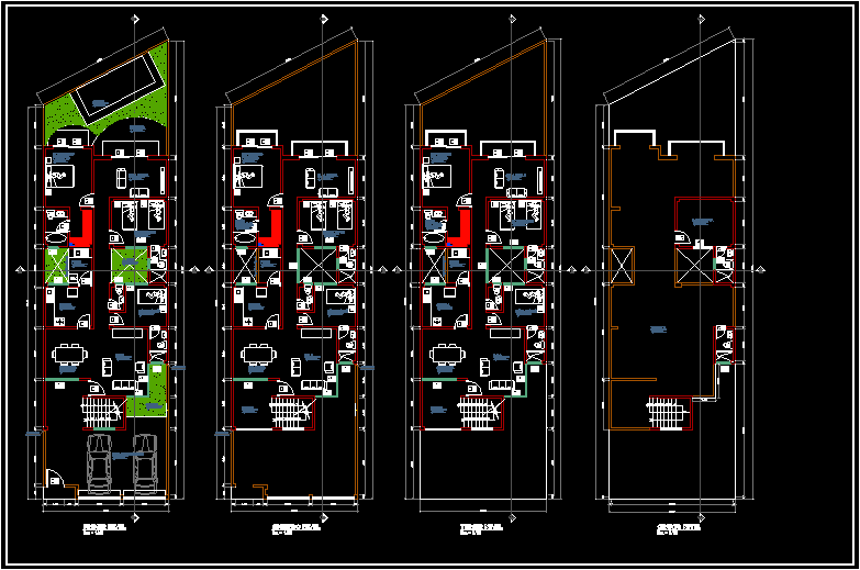 Vivienda multifamiliar de 3 pisos