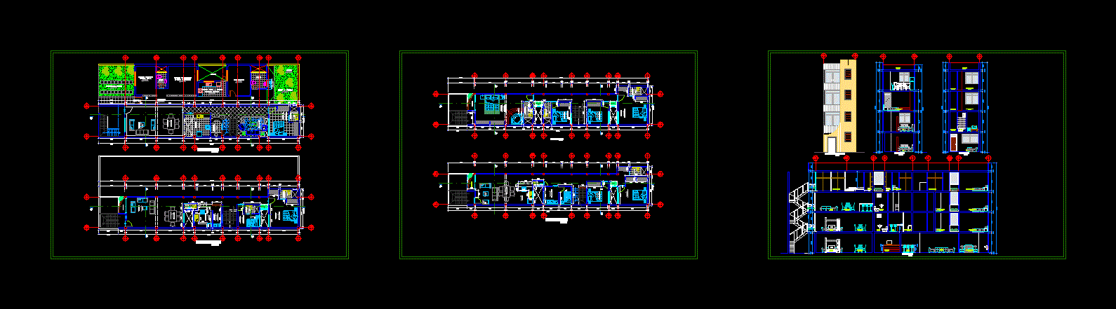 Multi-family housing ground floor and three levels