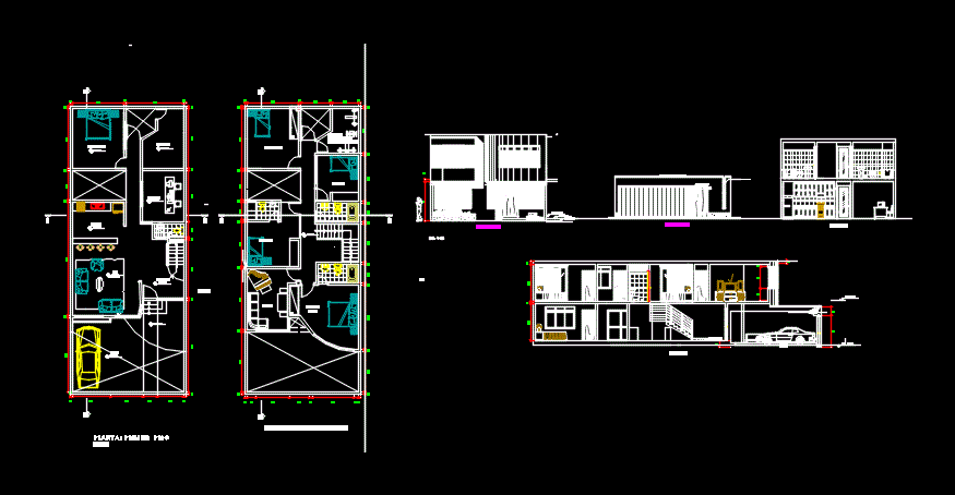 Plano casa multifamiliar