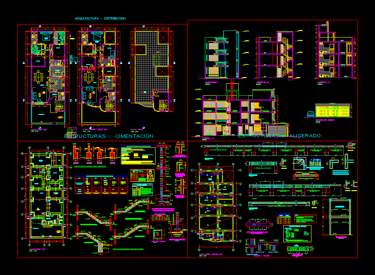 Vivienda de 8mx22m