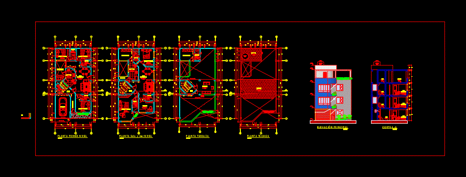 Vivienda multifamiliar 7.69x15m