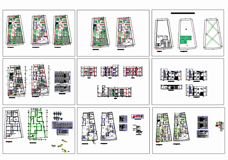 Plano Completo de Vivienda Multifamiliar