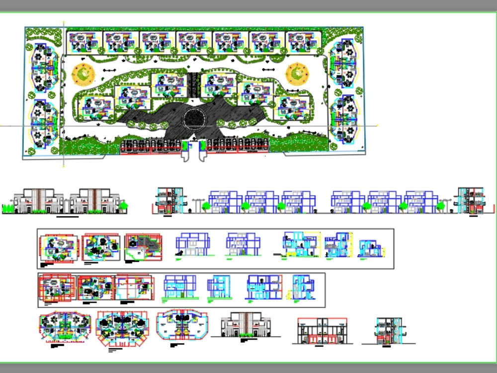 Conjunto Habitacional en DWG