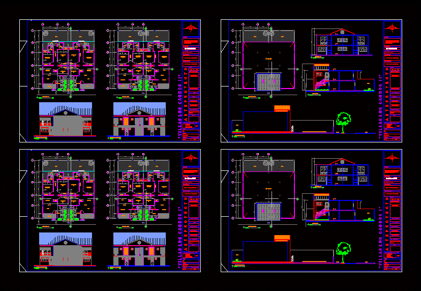 Diseno de Vivienda Tetra Familiar en DWG 13 Diseno de Vivienda Tetra Familiar en DWG