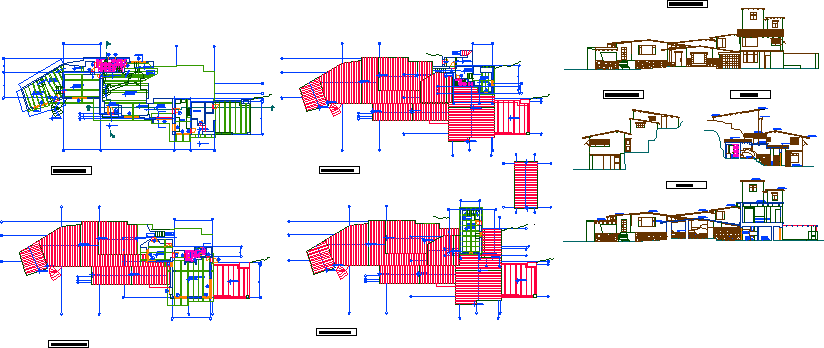 Casa de campo con desniveles