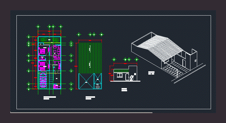 Plano de vivienda unifamiliar