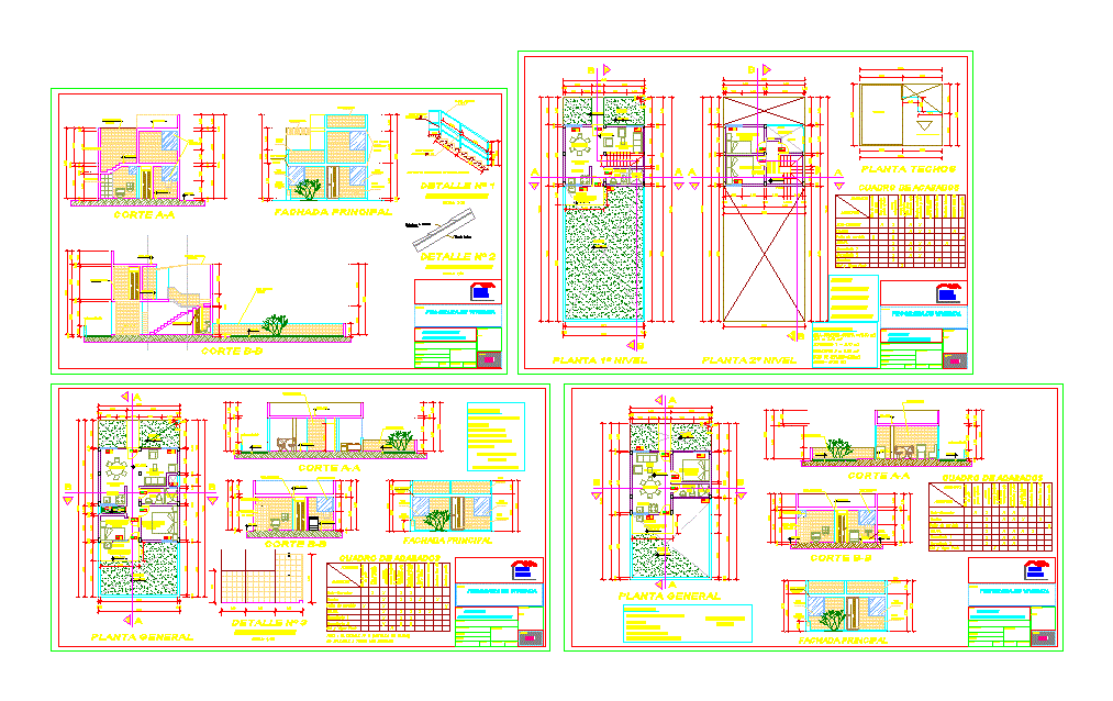 Plano de vivienda tipo techo propio