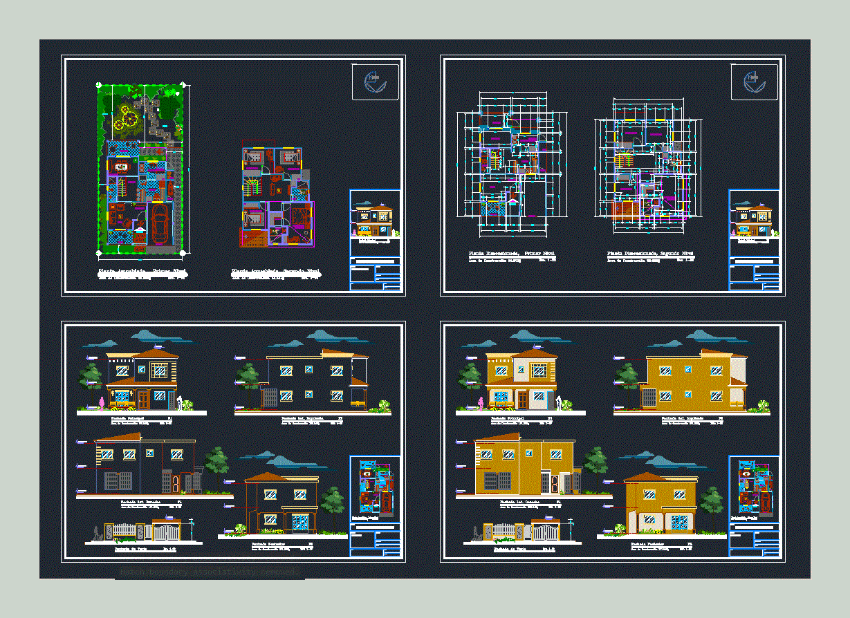 Casa neoclasica de cuatro dormitorios