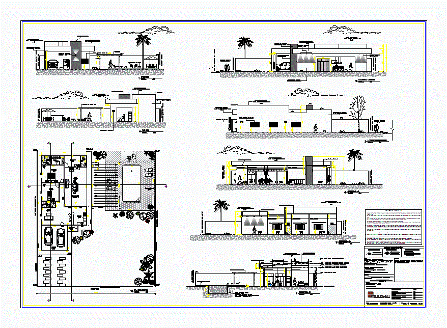 Residencia grande com piscina