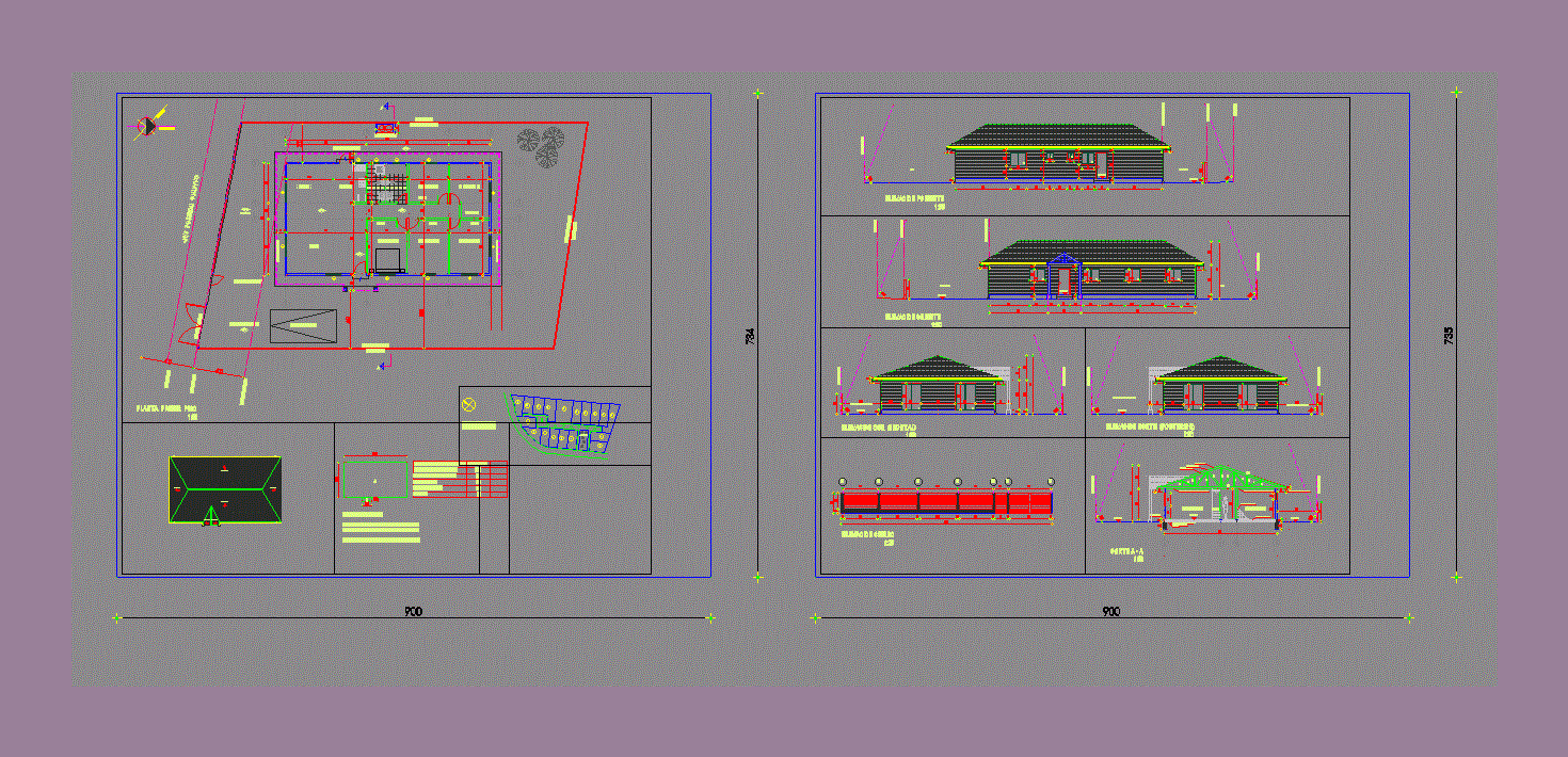 Casa de playa - autocad