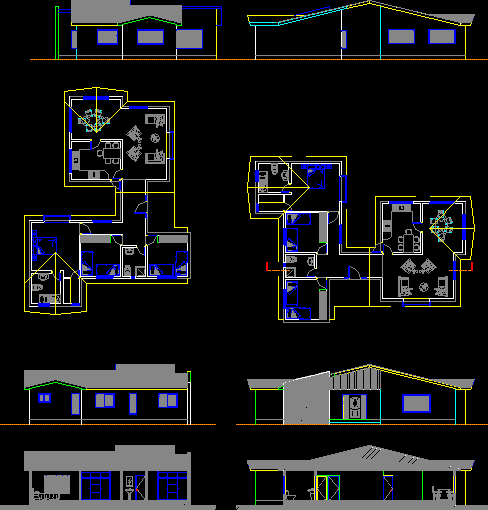 Proyecto casa de campo de 125 m2