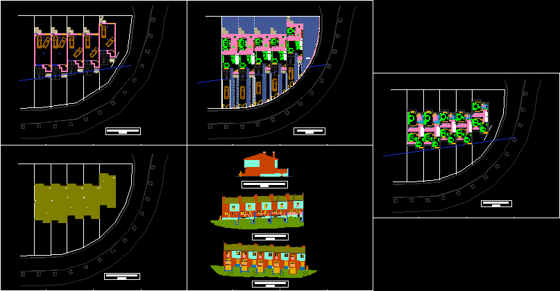 Conjunto de viviendas adosadas