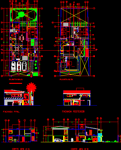 Casa habitacion dos plantas - anteproyecto