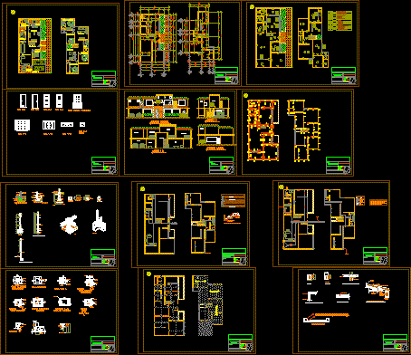 Juego de planos vivienda 2 niveles