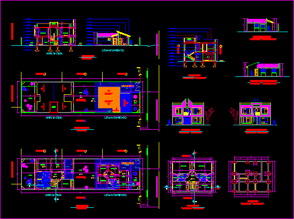 Vivienda Unifamiliar con Detalles Constructivos y Alzados