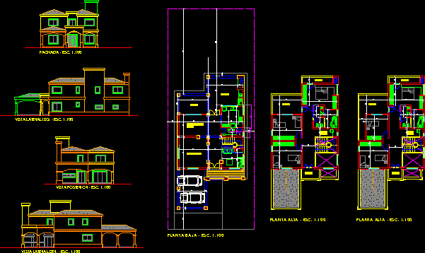 Vivienda unifamiliar estilo clasico