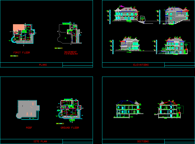 Plan villa meftah