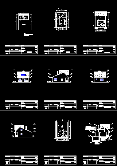 Casa unifamiliar de 2 pisos: planos arquitectonicos