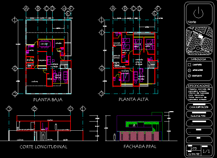 Proyecto de Casa Habitación con Programa Básico