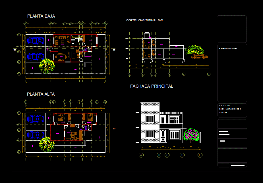 Casa habitacion 2 niveles