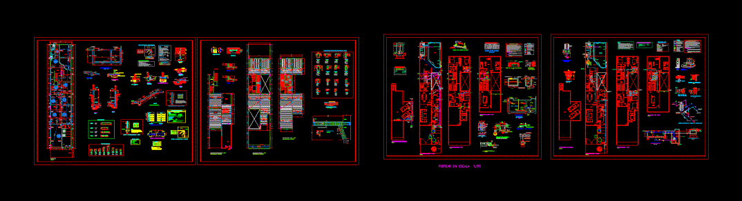 Planos estructuras; sanitaria; electricas vivienda