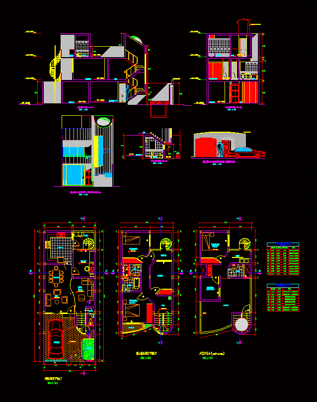 Vivienda unifamiliar de 3 pisos