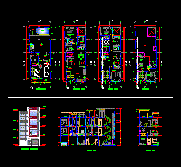 Vivienda unifamiliar 4 pisos