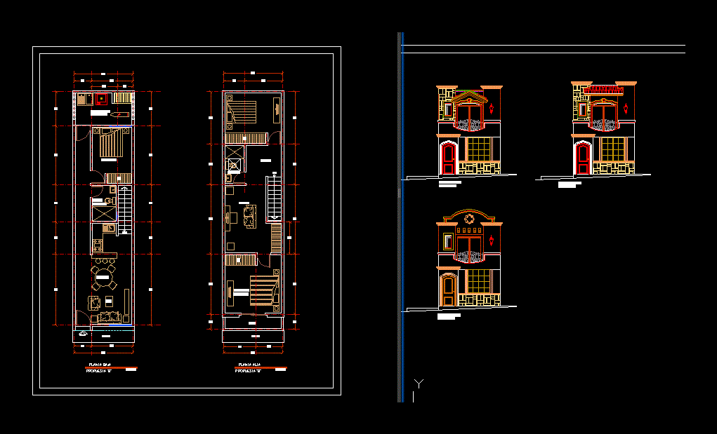 Vivienda minima 2 niveles.