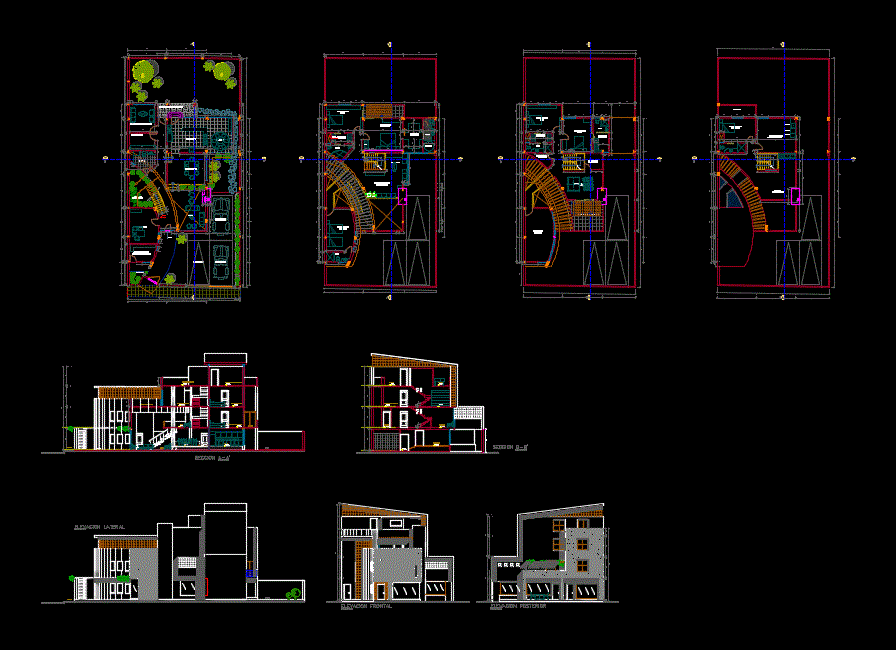 Vivienda unifamiliar 4 pisos