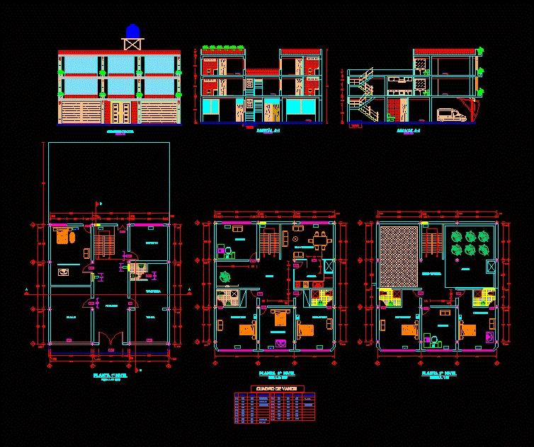 Vivienda comercio de tres niveles