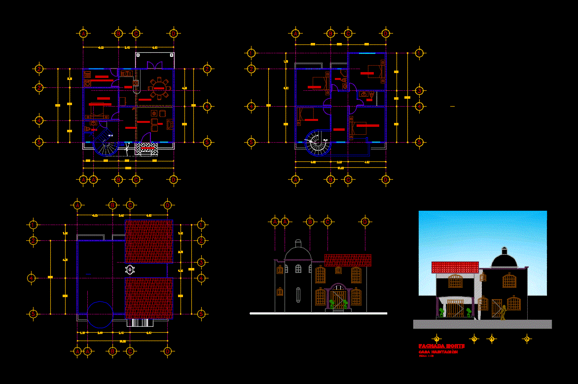 Casa habitacion dos niveles