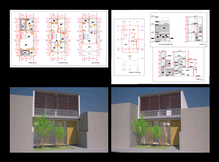 Residencia contemporanea de dos niveles