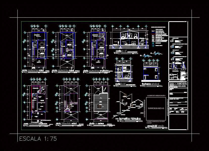 Proyecto ejecutivo casa de interes social