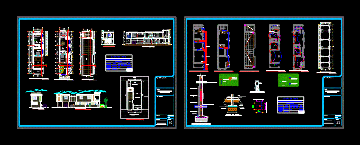 Proyecto residencial 2 dormitorios