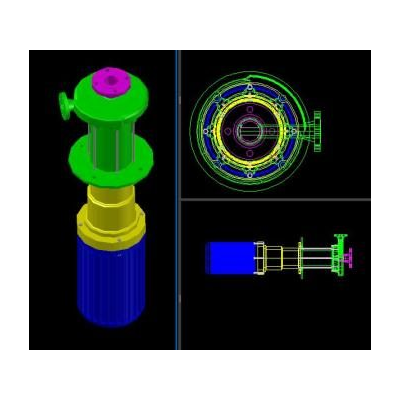 Pompe verticale Etanorm GPV modèle 3D