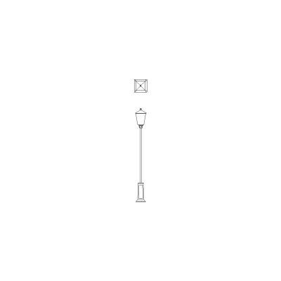 Alzado De Farol De Pared
