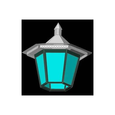 Lampara de jardin 3d