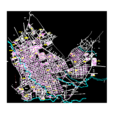 Plano de la ciudad de orizaba; veracruz; mexico