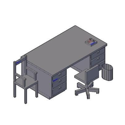 Escritorio completo 3d