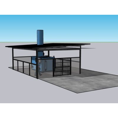Incinerador la rinconada caracas 3d