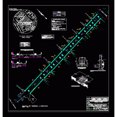 Planta de veredas obras vial