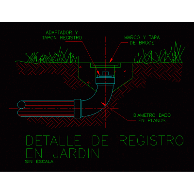 Detalle de registro en jardin