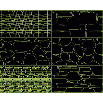 Hatches of various stones