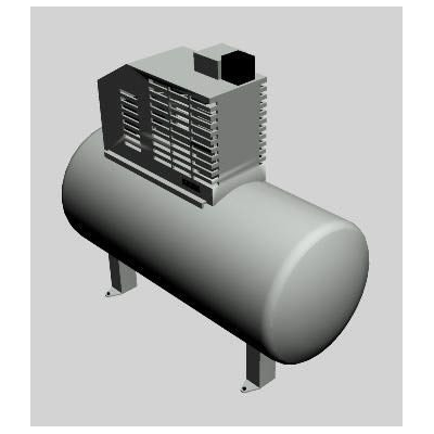 Compressor de aire 3d max