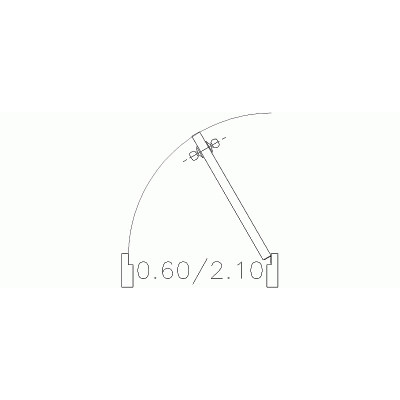 Puerta Aseo 0,60×2,10M