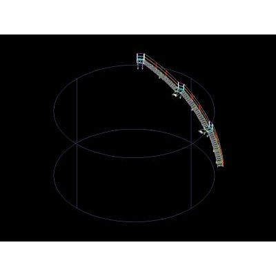 Escalera metalica helicoidal para tanque