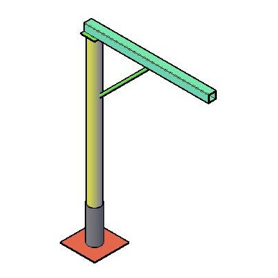 Grua giratoria diseno